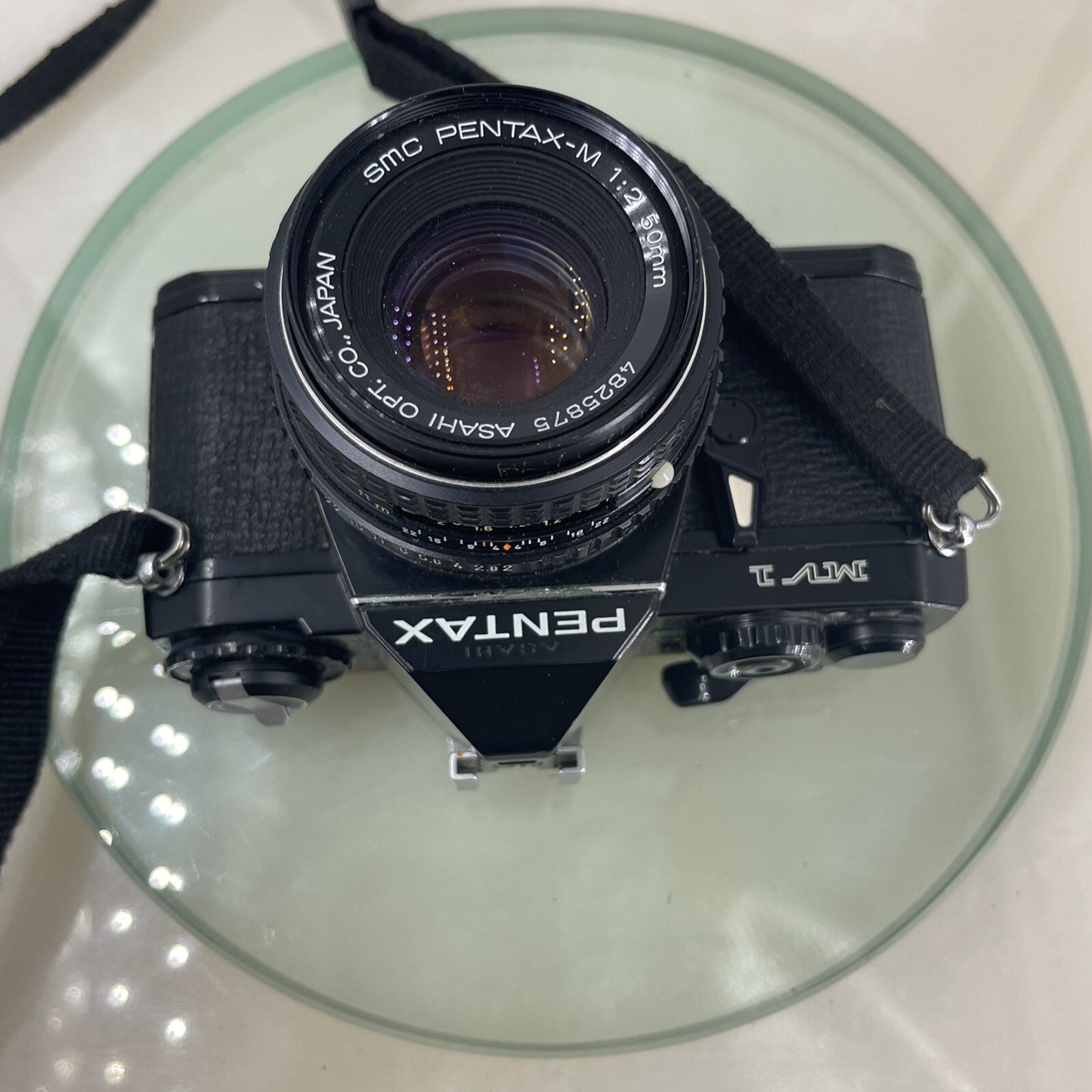 Pentax MV 1 35mm SLR Camera, with 50mm f/2 Prime Lens, Strap TESTED #6067