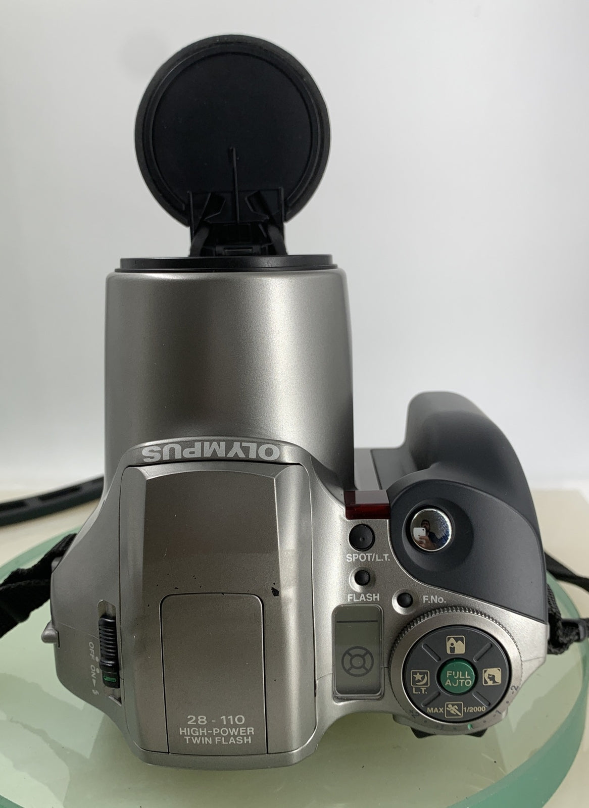 OLYMPUS IS 300 POINT AND SHOOT FILM CAMERA SILVER+BAG 28-110 LENS TESTED - 4167