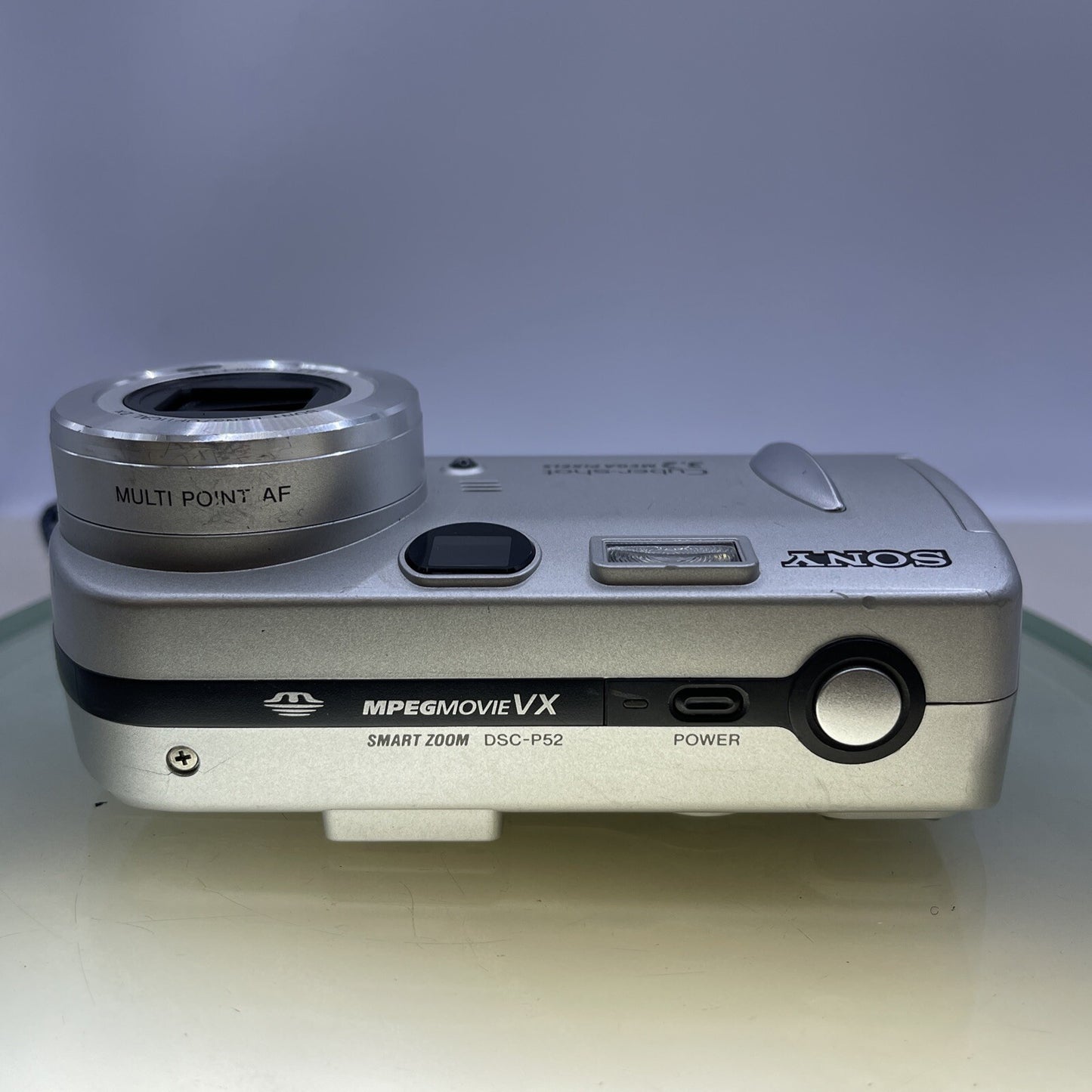Sony Cybershot DSC-P52 3.2 MP Compact Digital Camera Silver LENS ERROR #238