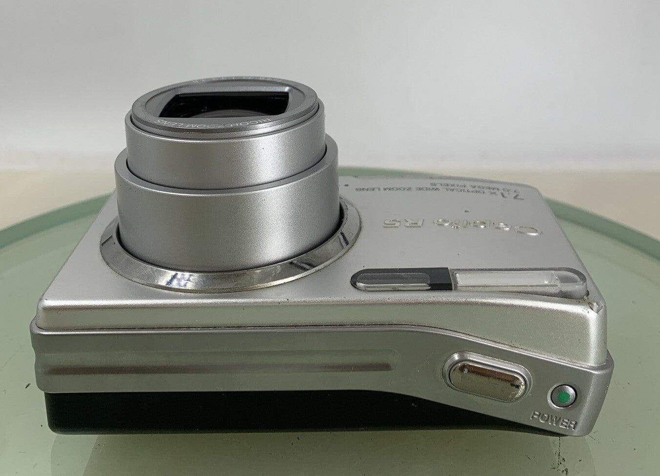 Ricoh Digital Camera Caplio R5 7.0MP SILVER NO CARD NO CHARGER TESTED - 407
