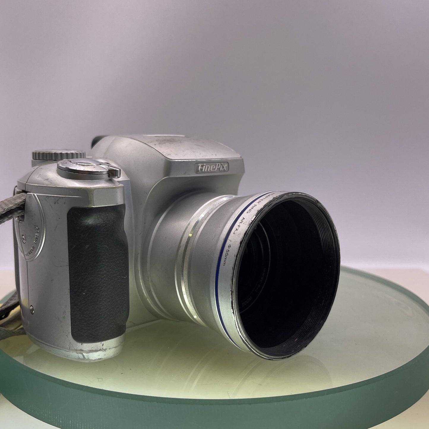 Fuji Finepix S3500 4mp Digital Camera- Silver Takes AA Tested Poor Body #6898