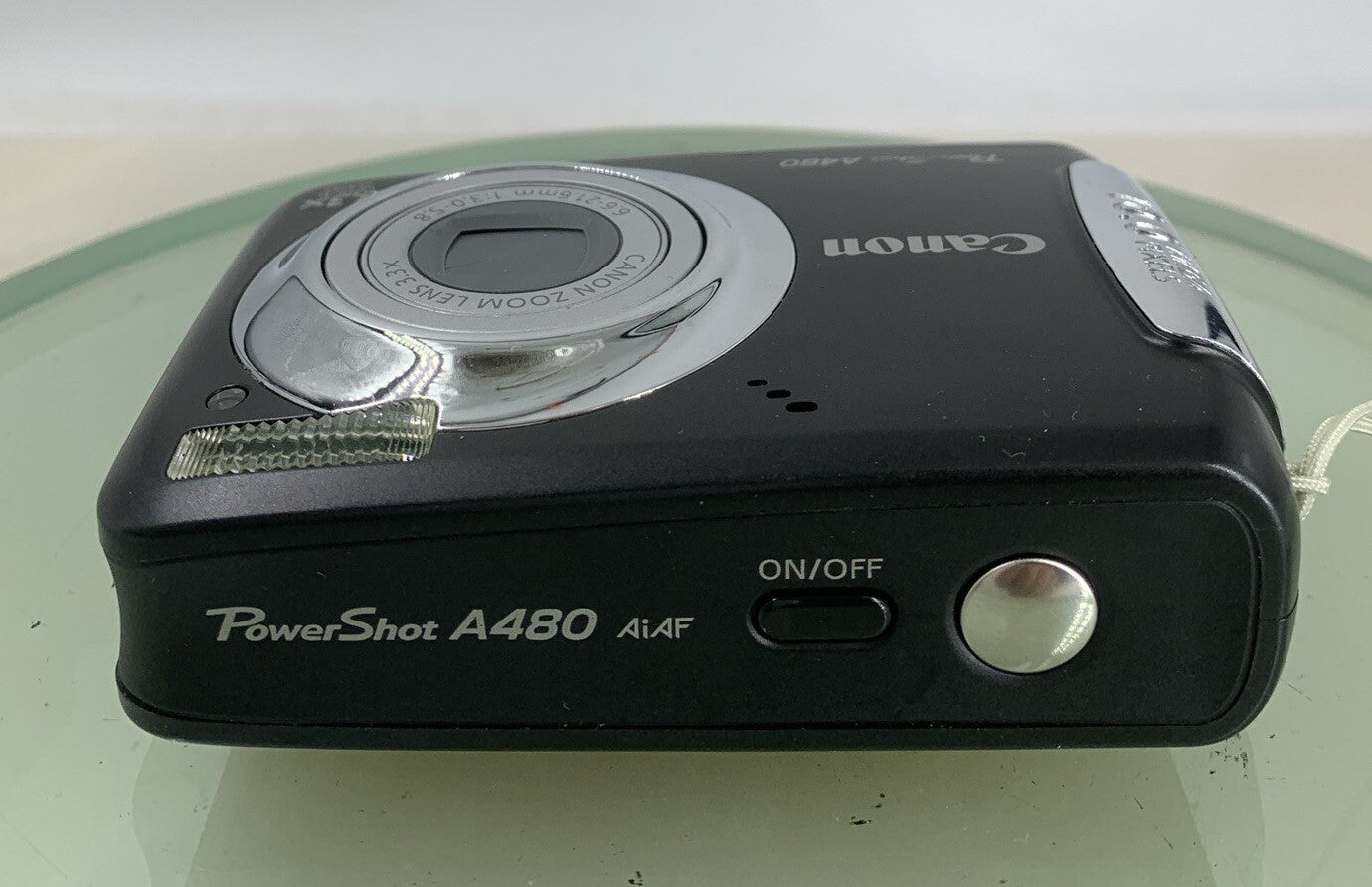 Canon PowerShot A480 10.0MP Digital Camera BLACK NO CHARGER NO CARD TESTED - 1597