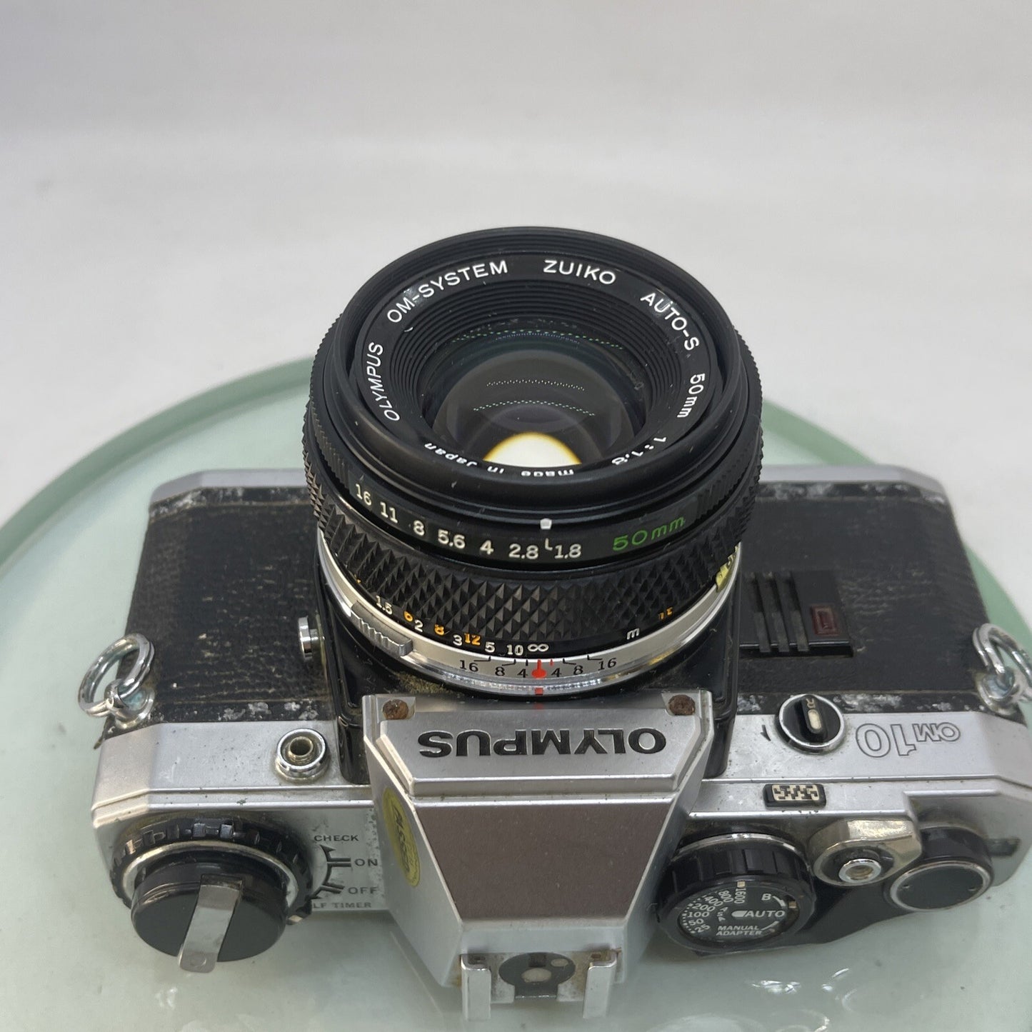 Olympus OM10 35mm Film SLR Manual Camera +Olympus 50/1.8 MC Zuiko Lens TESTED3906