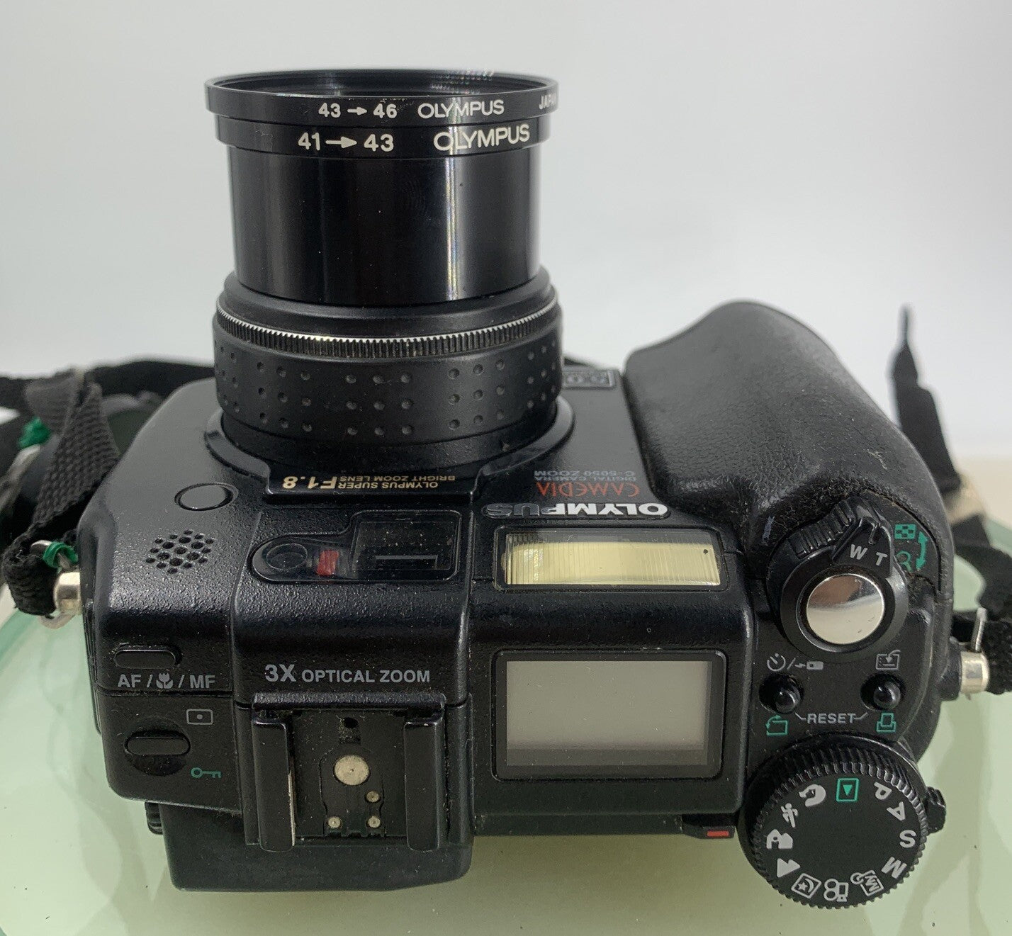 Olympus Camedia C5050 5MP Digital Camera 3x Zoom BLACK NO CHARGER TESTED - 2177