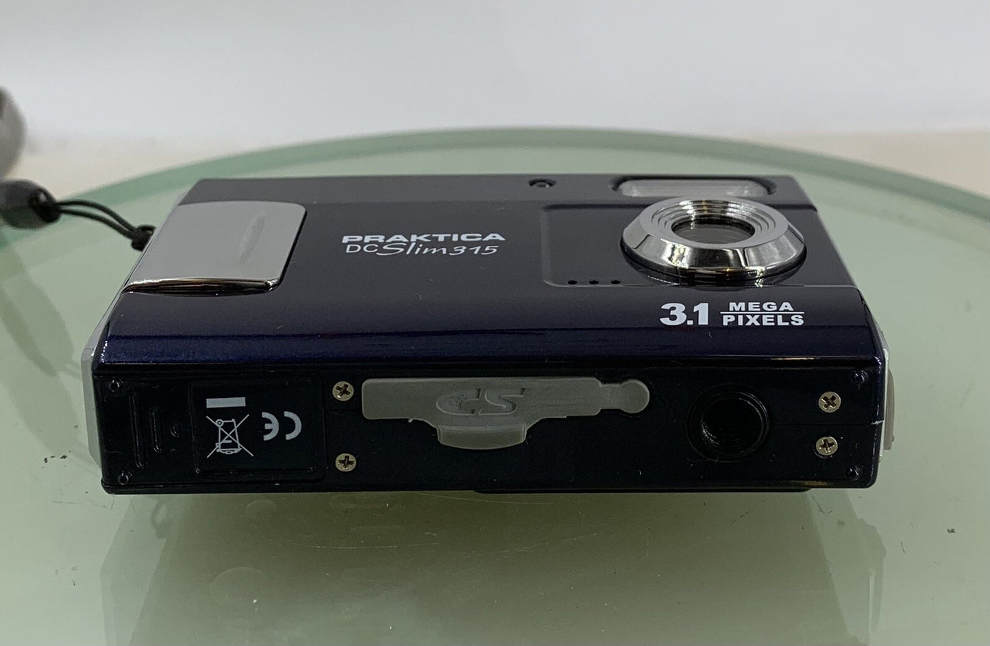 Praktica DC Slim 315 3.1MP Compact Digital Camera BLUE+COVER+WIRE TESTED - 8697
