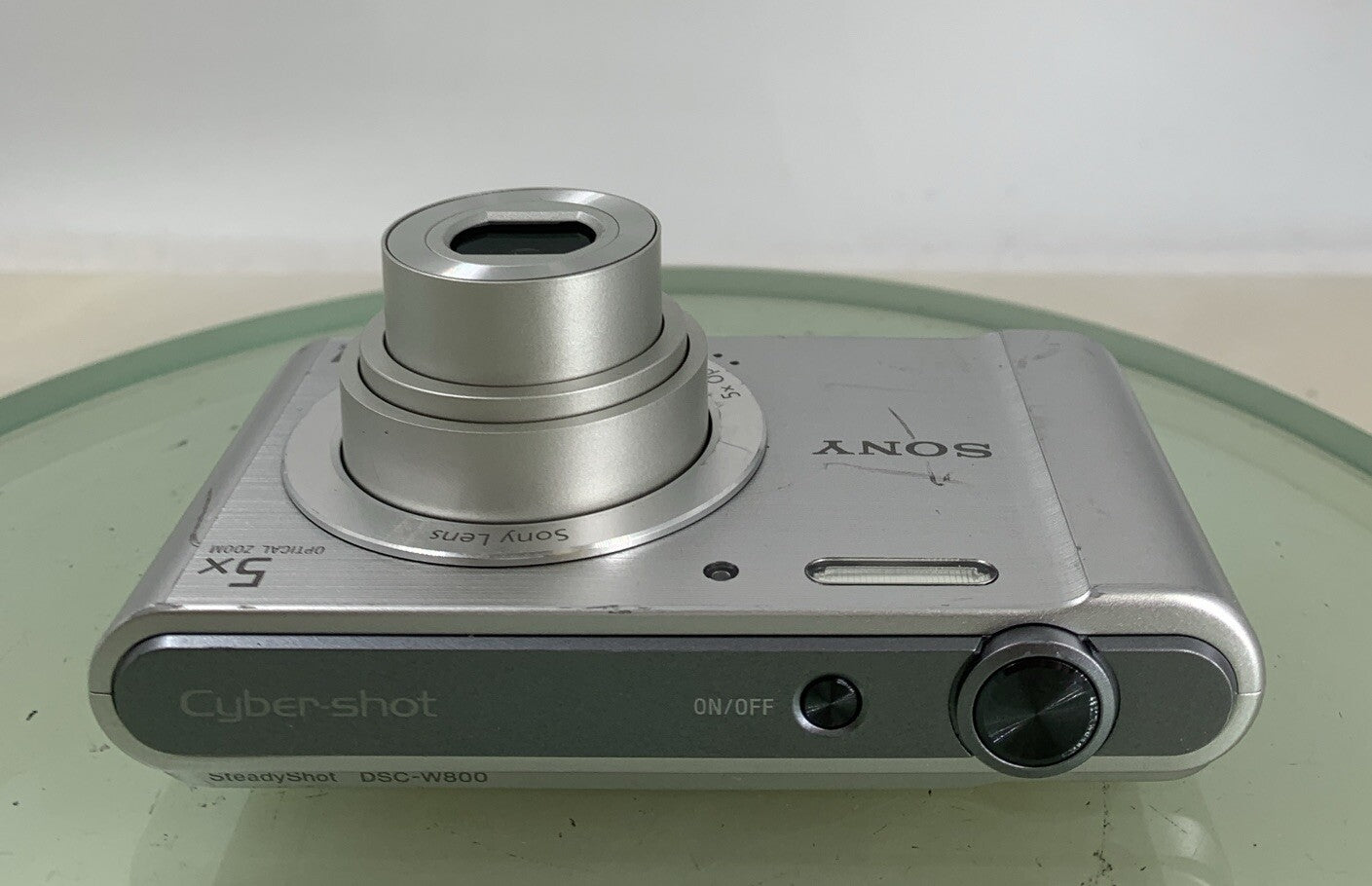 Sony CyberShot DSC-W800 DIGITAL CAMERA 20.1MP SILVER+ 8GB CARD+WIRE TESTED - 4447