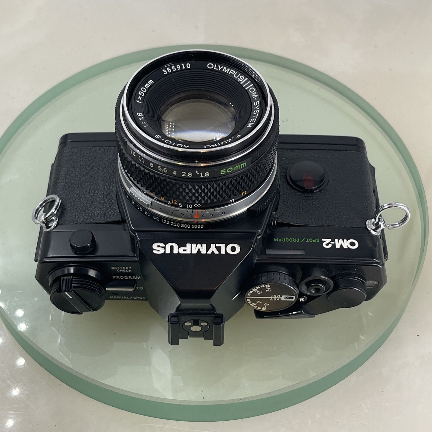 Olympus OM-2 Spot / Program SLR Camera+Olympus Zuiko 50mm f1.8 SilverTESTED 5157