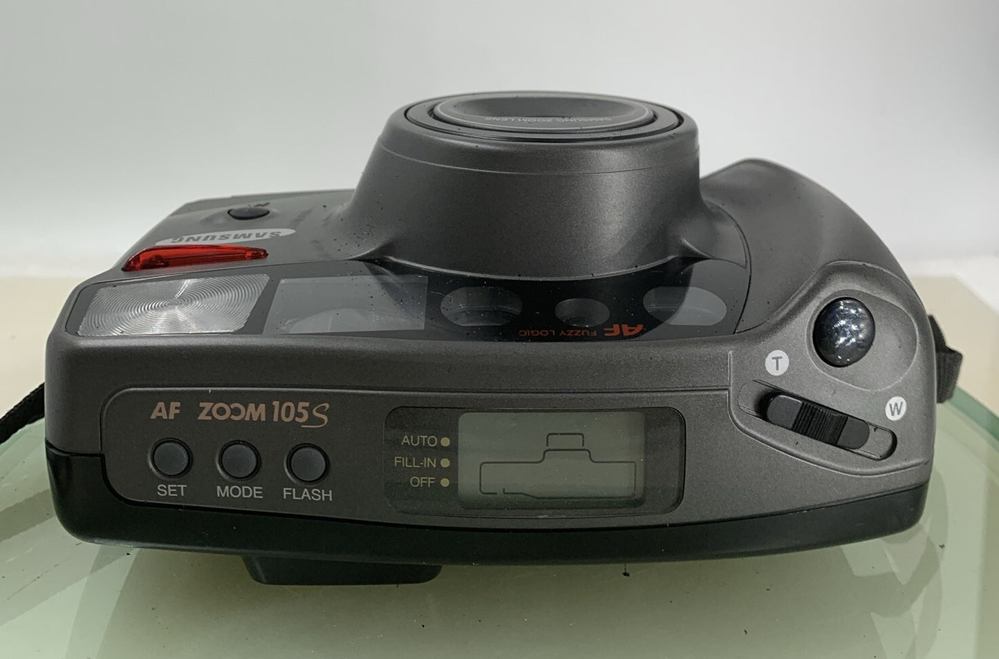Samsung AF Zoom 105S 35mm POINT AND SHOOT FILM CAMERA SILVER+ COVER TESTED - 4477