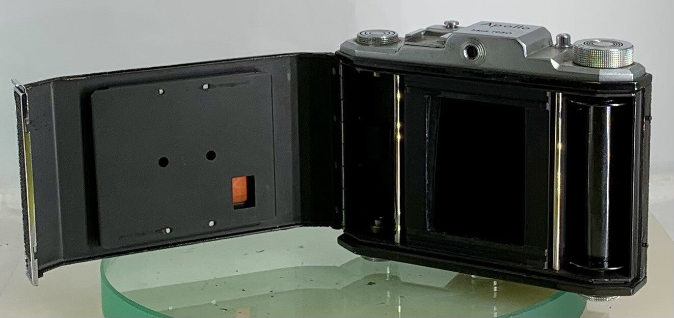 Vintage Apollo 120 WESTER Anastigmat 1:3.5 F=7.5cm Folding Camera + Case - 3179