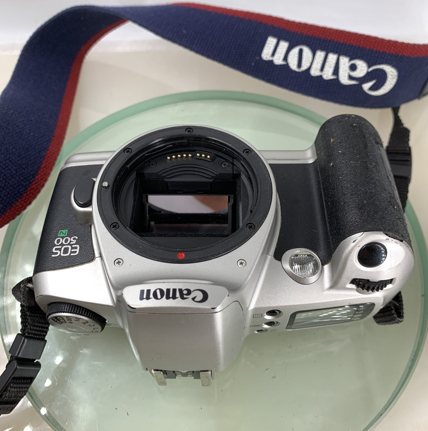 Canon EOS 500N 35mm SLR Film Camera Body with Body Cap and Strap TESTED #7305