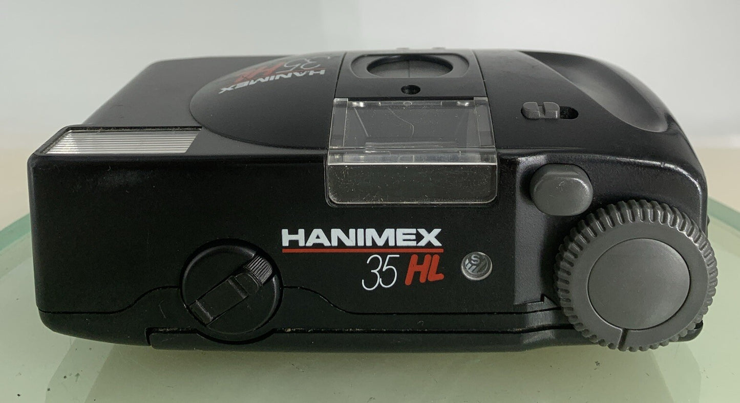 Hanimex 35HL 35mm Compact Film Camera Black GOOD CONDITION TESTED - 5897