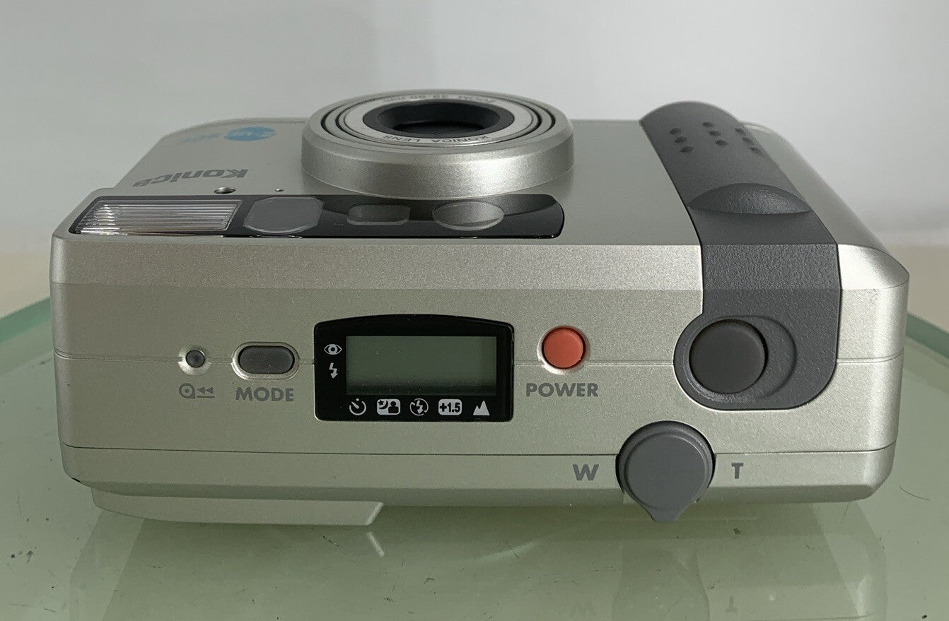 Konica Z UP 90e COMPACT VINTAGE POINT AND SHOOT FILM CAMERA SILVER TESTED - 6617