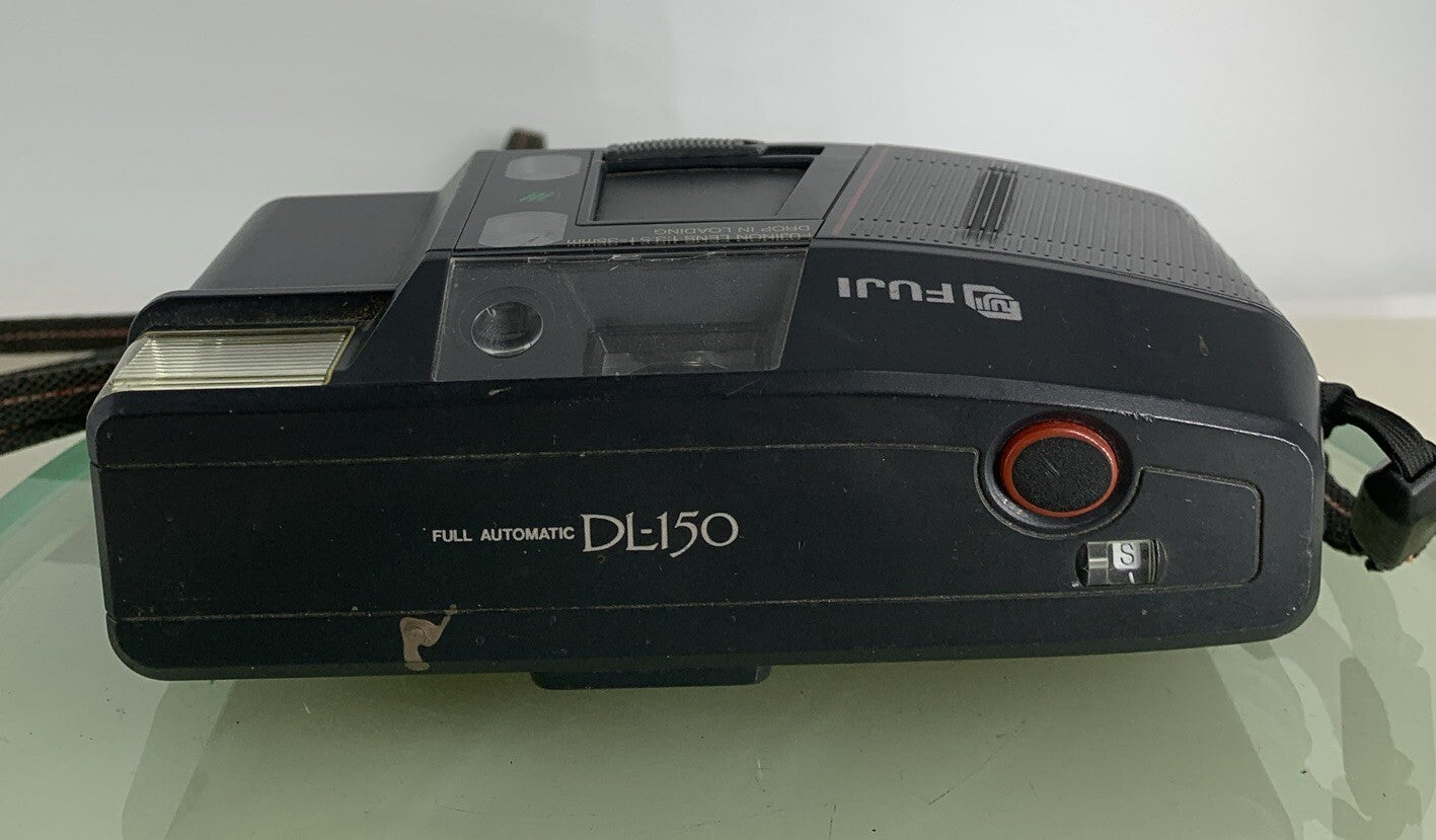 FUJIFILM Fuji DL-150 Compact 35mm Point And Shoot Film Camera BLACK TESTED - 7677