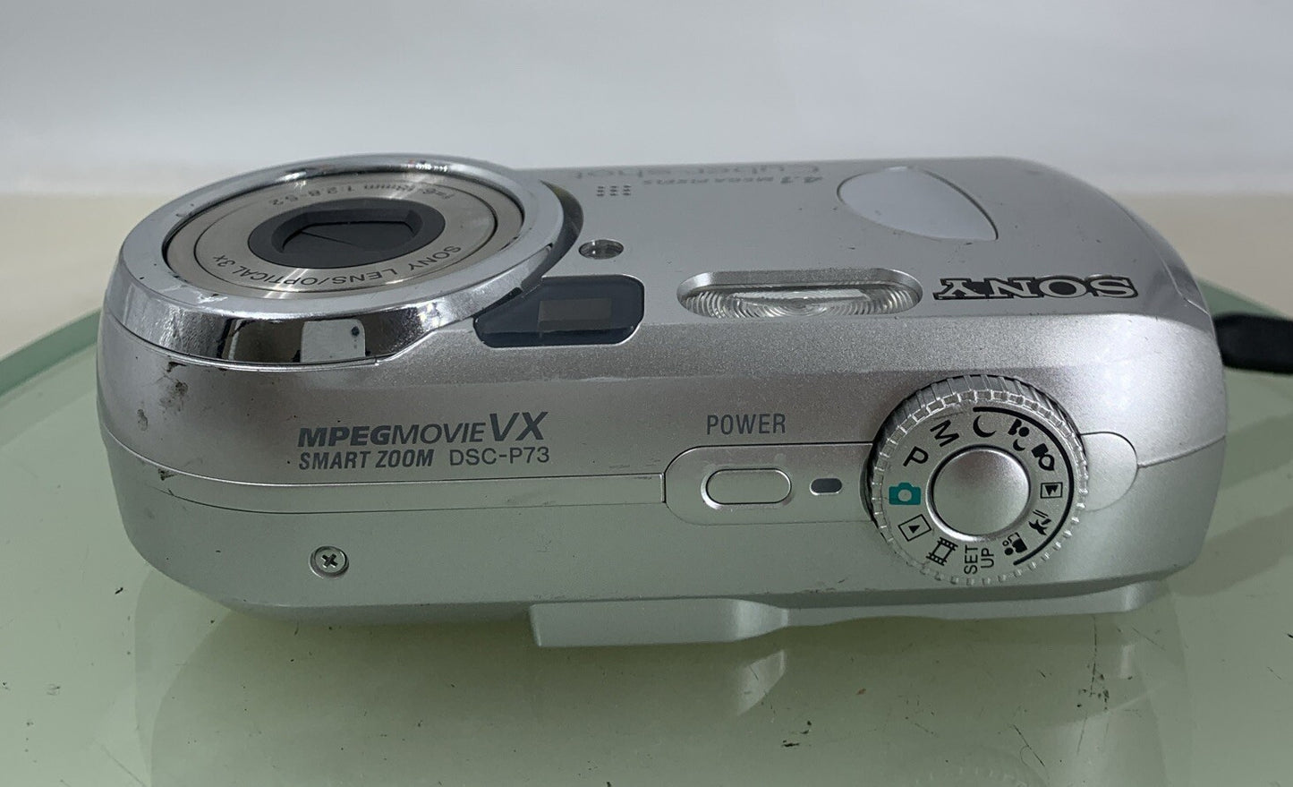 SONY Cyber-Shot 4.1 Megapixels Digital Camera DSC-P73 Silver TESTED - 457