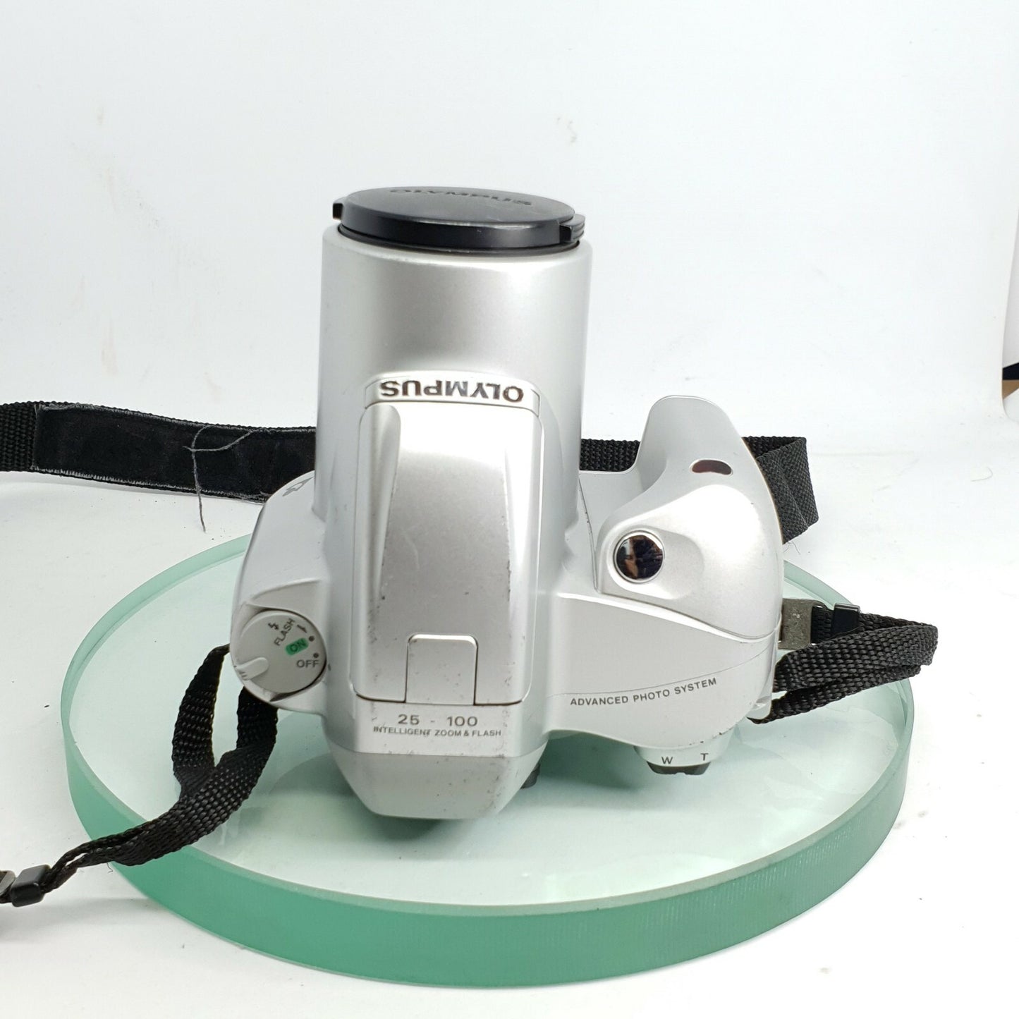 OLYMPUS CENTURION S QTZ DATE~PANORAMA APS FILM BRIDGE CAMERA~25100MM LENS #9654