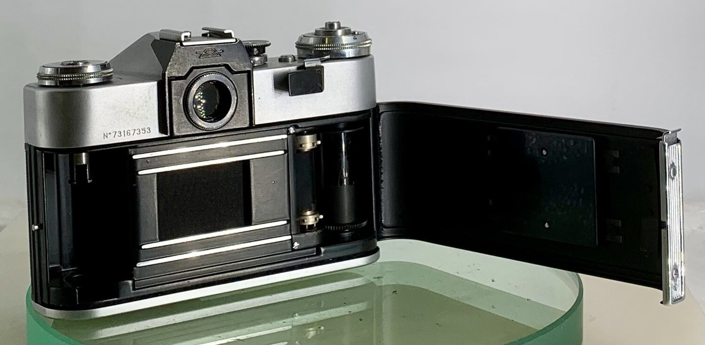 Vintage Zenit - B SLR Camera + HELIOS-44M-4 2/58 Lens + SILVER + TESTED - 659