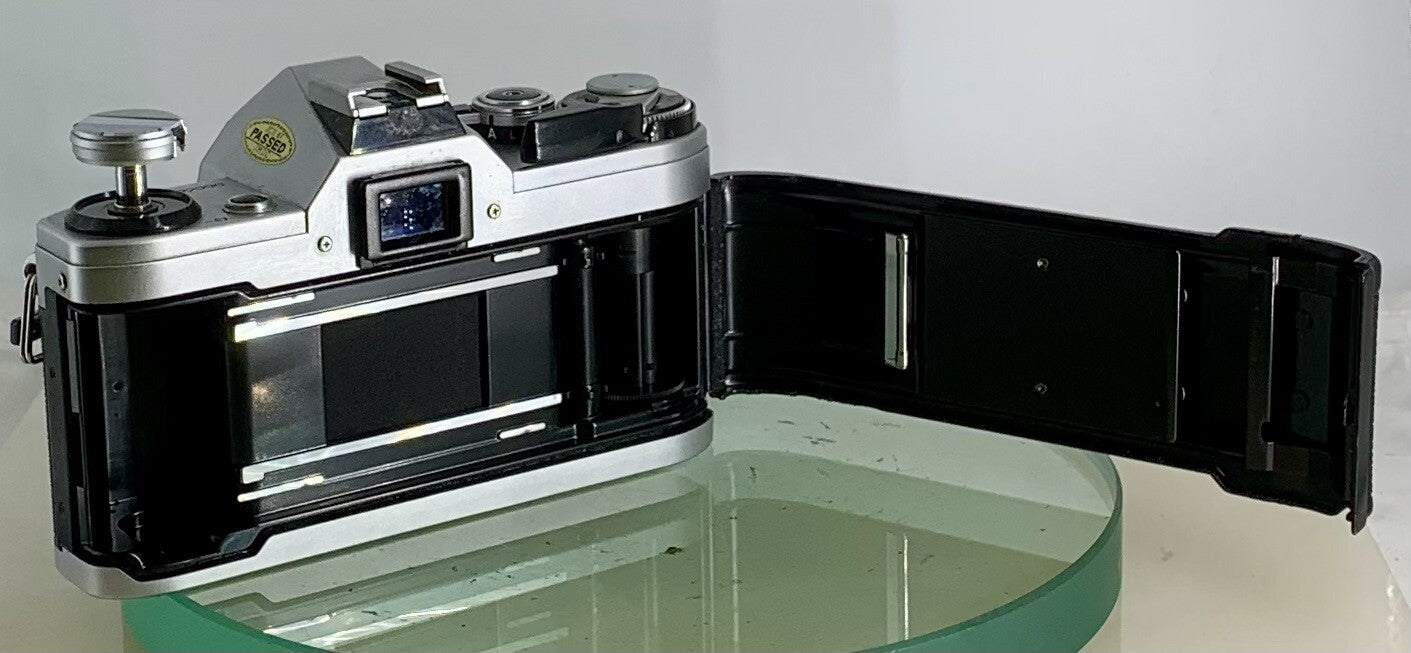 Canon AE-1 Silver Meter works 35mm SLR Film Camera Body Only BOXED Near MINT #359