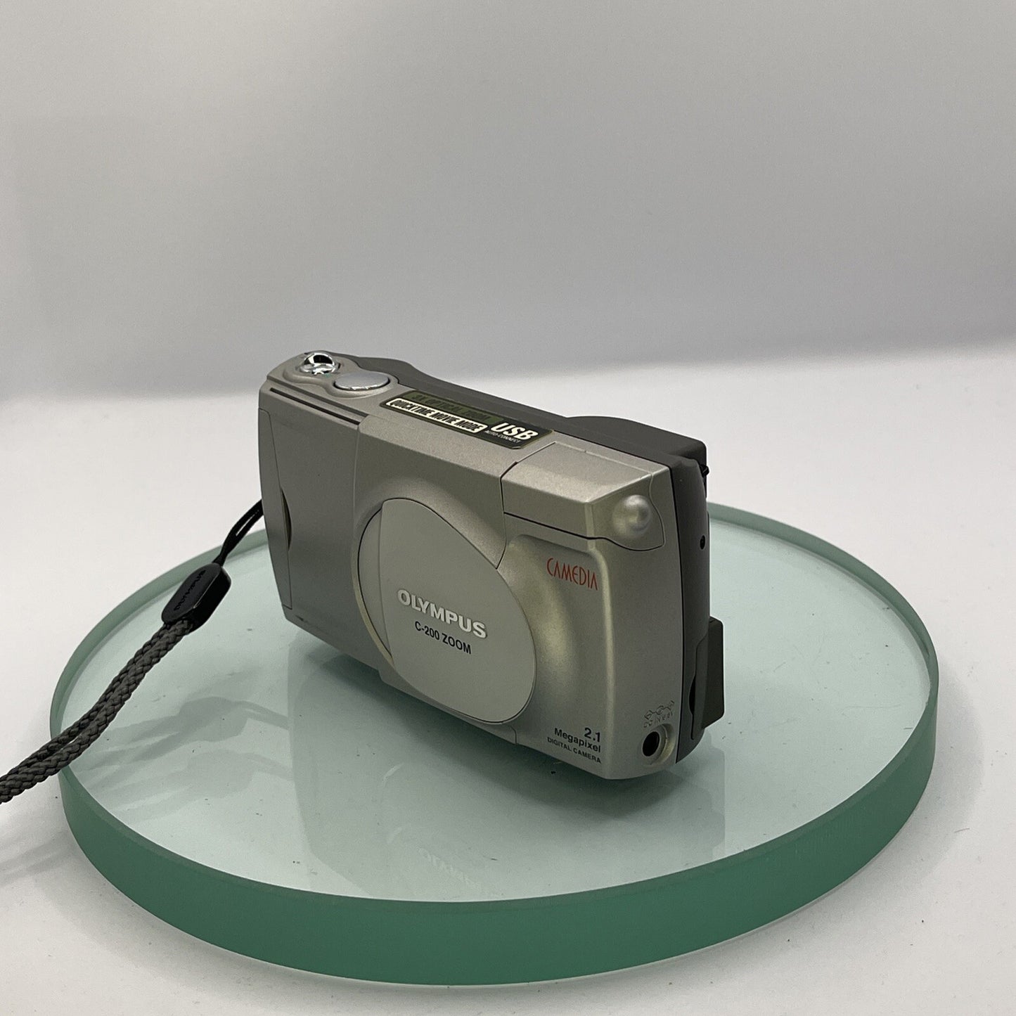 Olympus Camedia C-200 Zoom 2.1MP Compact Digital Camera Silver Tested #98