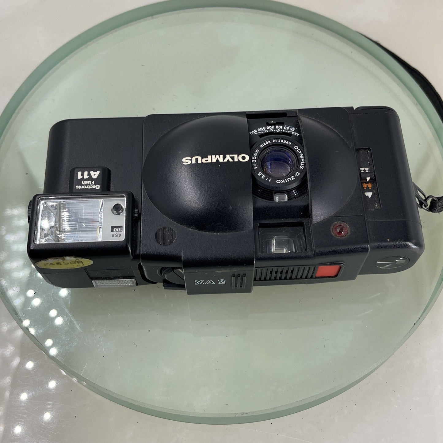 OLYMPUS XA2 Compact Camera 35mm Flash A11 D.ZUIKO 35mm f3.5 TESTED + Case 9245