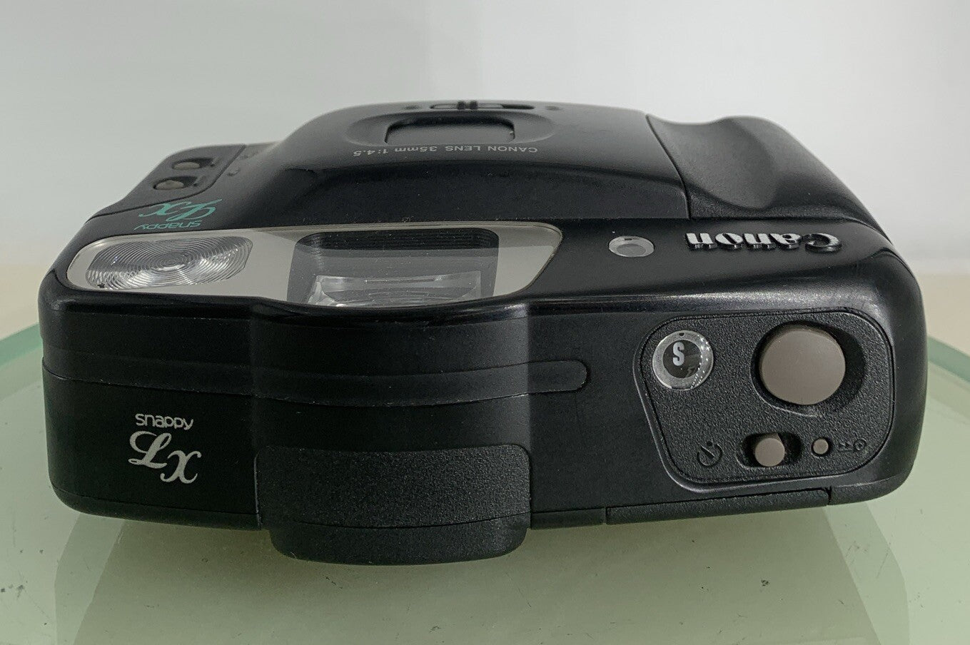 Canon Snappy LX ii 35mm Film Point and Shoot Camera BLACK CLEAN TESTED - 7207