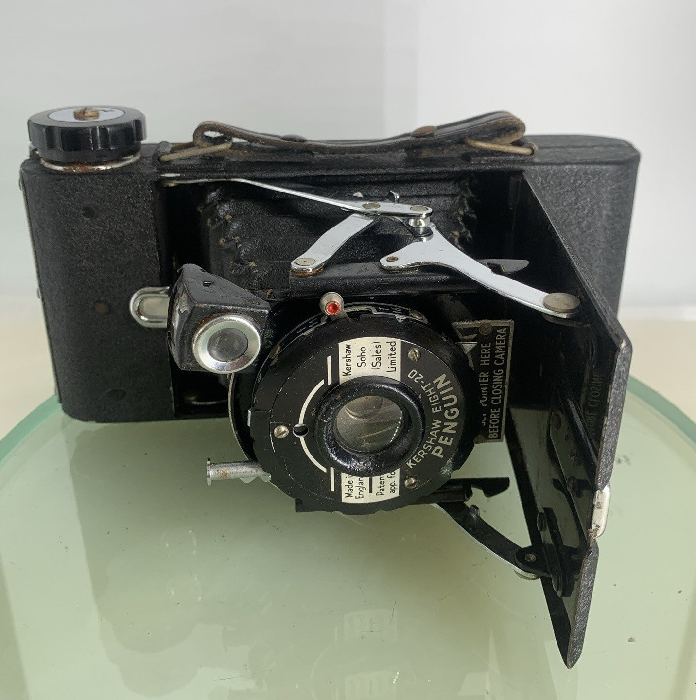 Kershaw Eight-20 Penguin Vintage 1940s Folding Film Camera BLACK TESTED - 8227