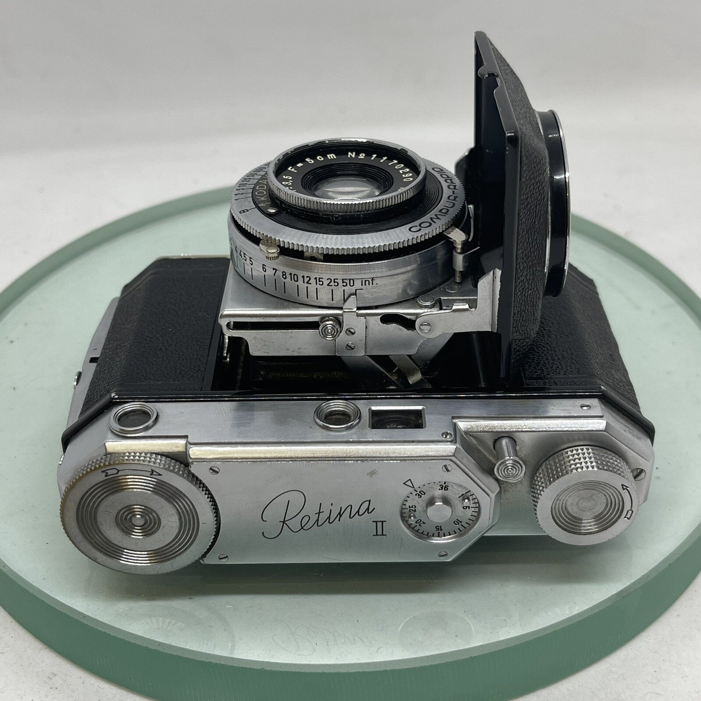 Kodak Retina II Type 142 Folding 35mm Rangefinder Camera w/ Ektar 50mm f3.5 Lens7