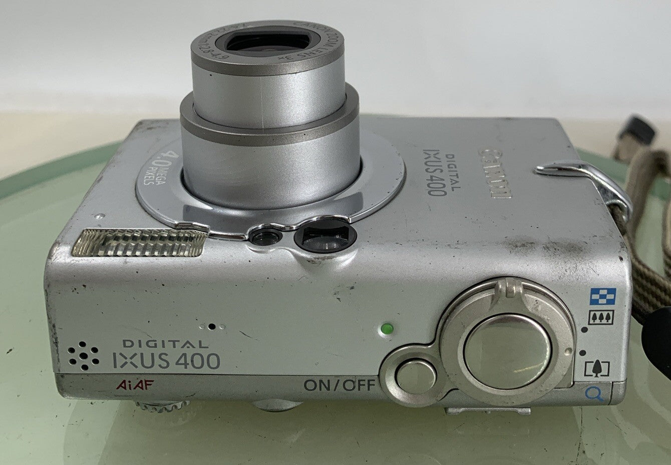 Canon Digital IXUS 400 DIGITAL CAMERA SILVER WITH CHARGER AND COVER TESTED - 3457