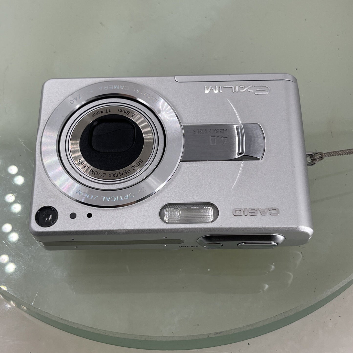 Casio Digital Camera Exilim EX-Z55 5.0MP Silver Tested #7155