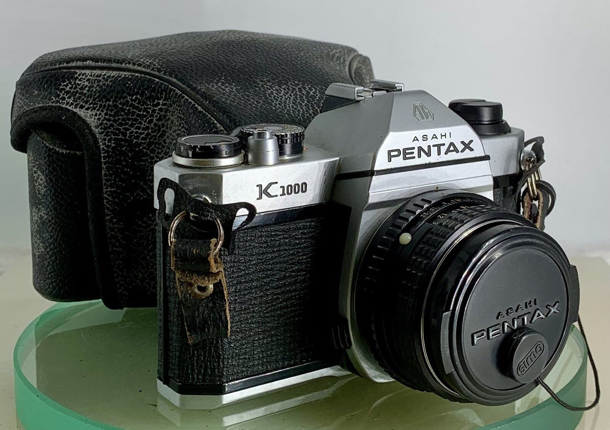 Pentax K1000 35mm SLR film camera with SMC Pentax-M 50mm lens