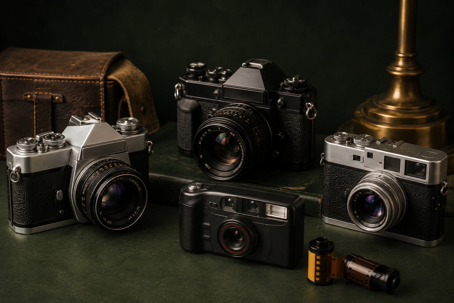 Vintage film cameras