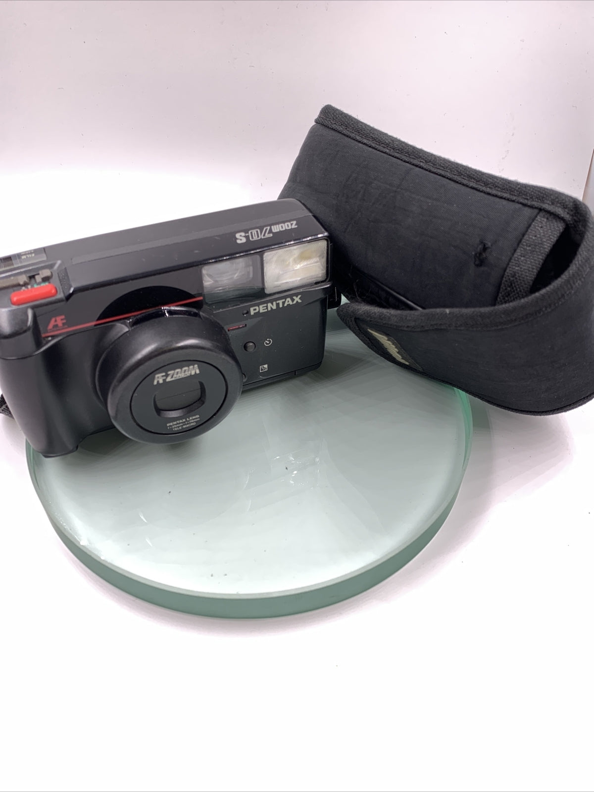 Pentax Zoom 70-S Tele Macro AF Camera With Black Case #VGC # TESTED # 8200