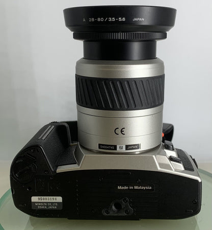 MINOLTA DYNAX 505si SUPER 35MM FILM SLR CAMERA & MINOLTA 28-80MM LENS+TESTED -1110