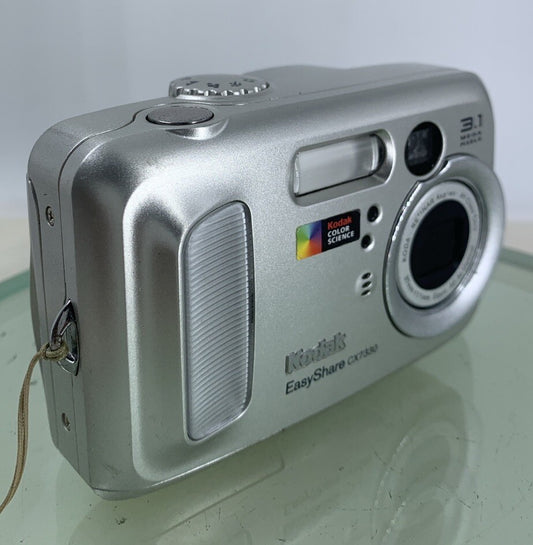 Kodak EASYSHARE CX7330 3.1MP COMPACT DIGITAL CAMERA NO CARD SILVER TESTED - 6000
