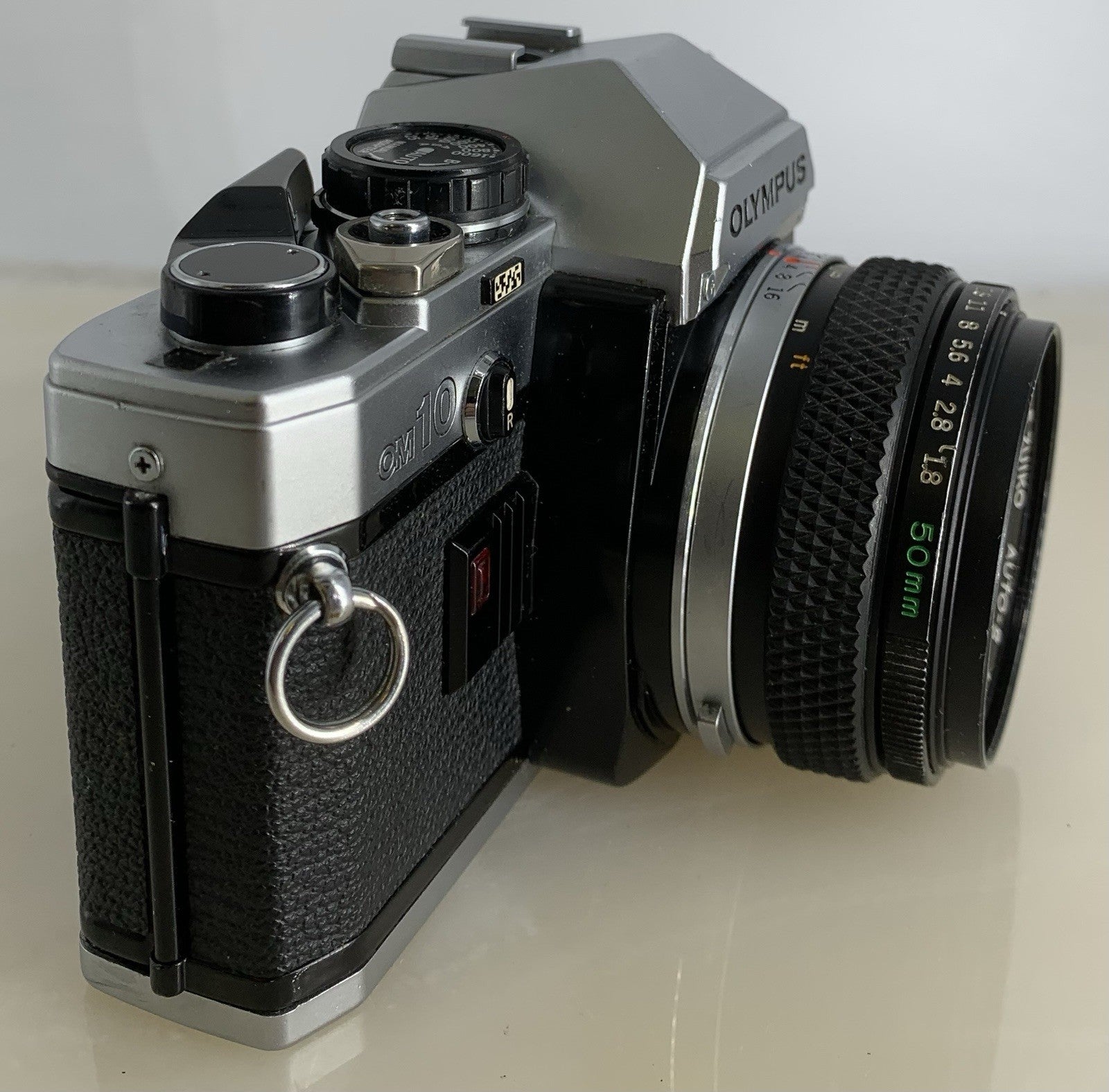 {SERVICED} Olympus OM10 35mm Film SLR Manual Camera + Olympus 50mm f/1:1.8 #1332