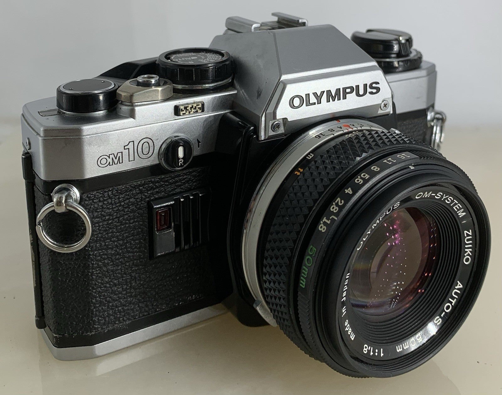 SERVICED Olympus OM10 35mm Film SLR Manual Camera + Olympus 50mm f/1:1.8 #1310