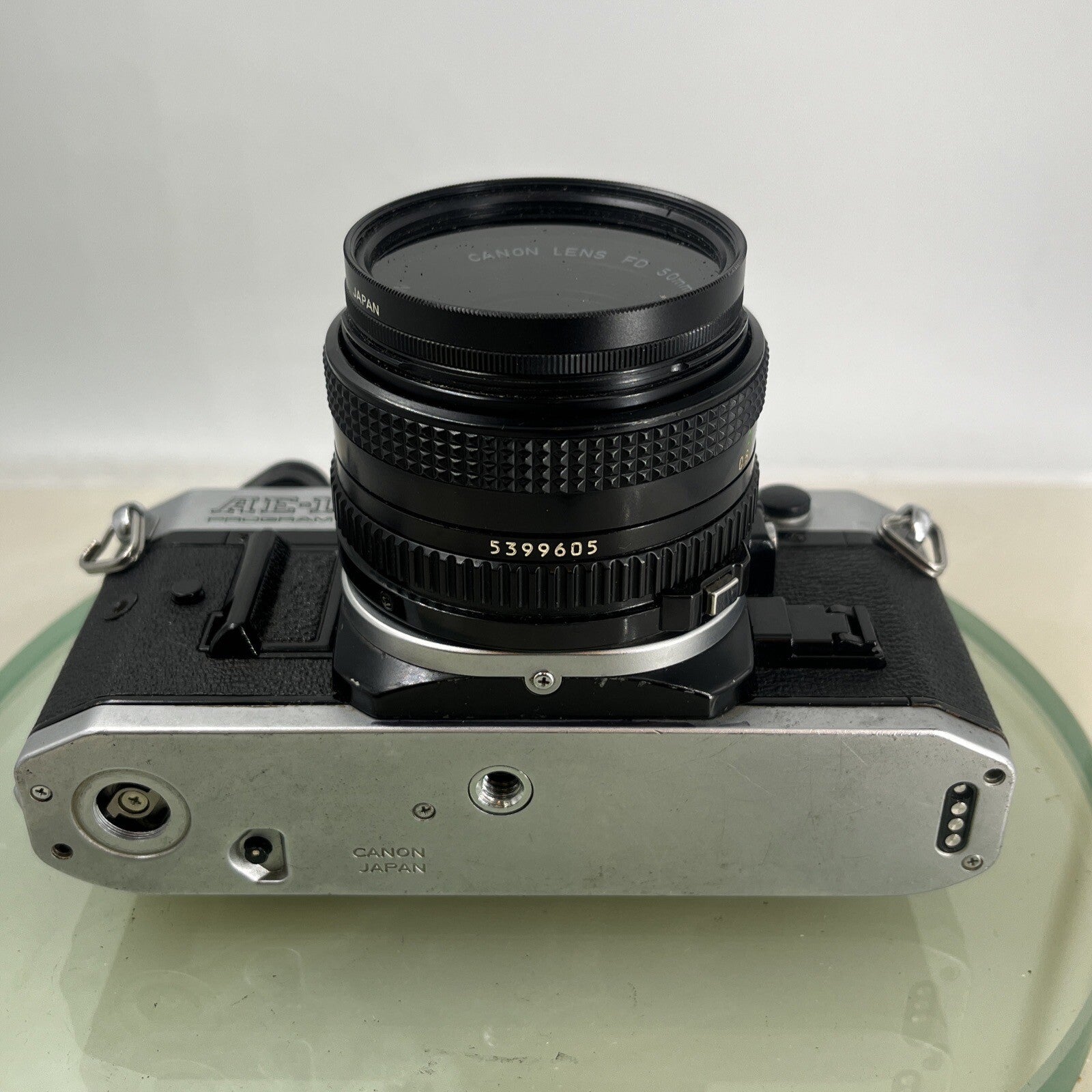 Canon AE-1 Program 35mm SLR Film Manual Camera + Canon 50mm F/1.8 FD Lens +# 8813