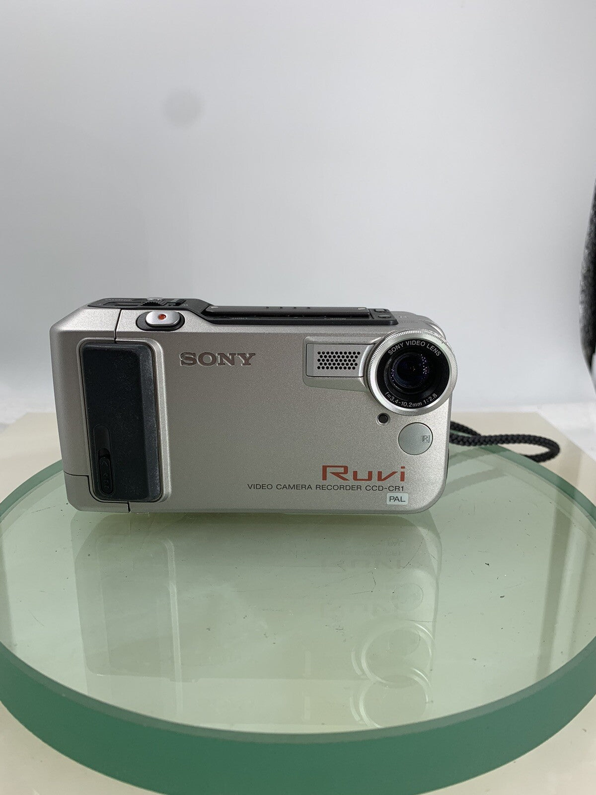 Sony RUVI CCD-CR1E Vintage Video Camera Recorder SILVER WITH COVER TESTED - 5961