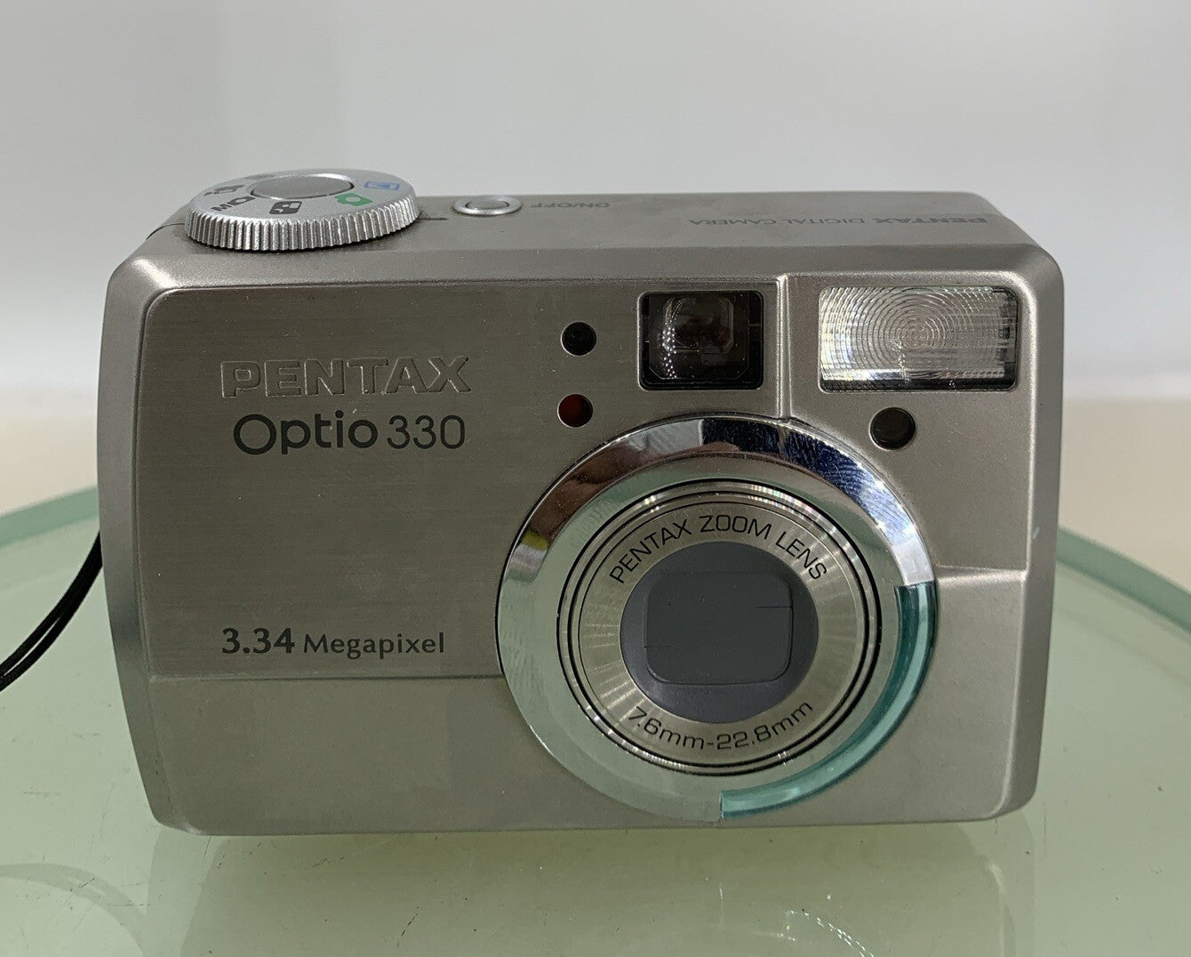 Pentax Optio 330 COMPACT DIGITAL CAMERA 3.34 MP SILVER + CHARGER TESTED - 2651