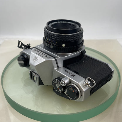 Pentax K1000 35mm SLR Film Camera+SMC Pentax-M 50mm F2 Lens TESTED METER WORK7628