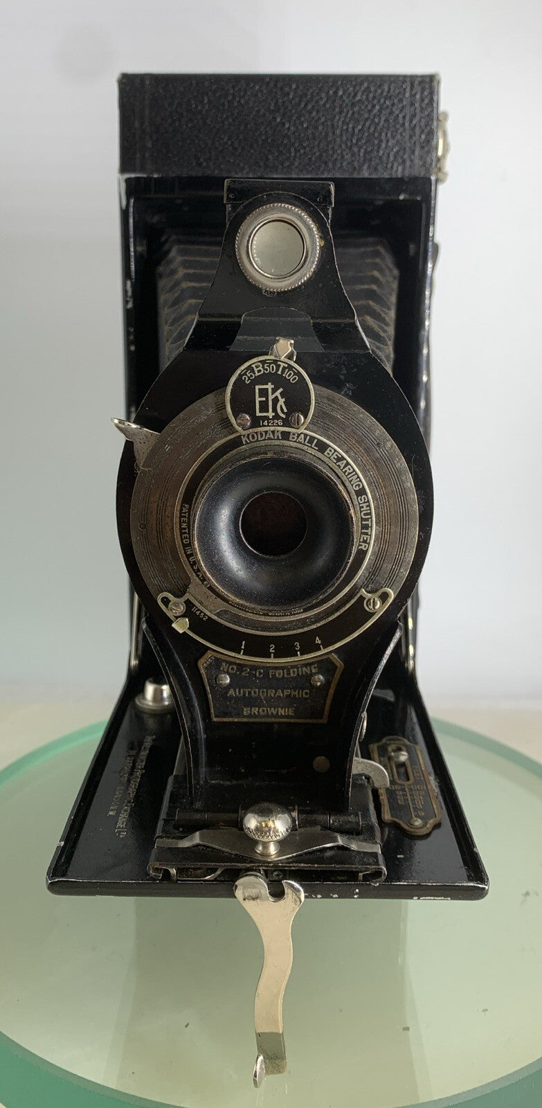Kodak No.2CFolding Autographic Brownie. 1913. ANTIQUE Kodak. SHUTTER WORK #421
