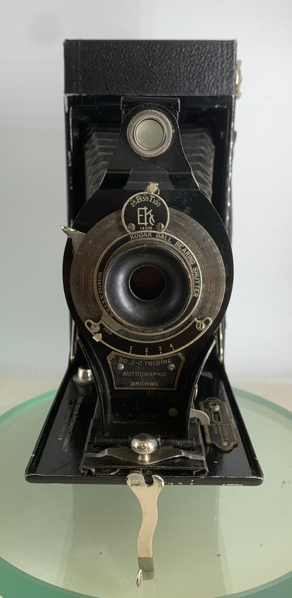 Kodak No.2CFolding Autographic Brownie. 1913. ANTIQUE Kodak. SHUTTER WORK #421