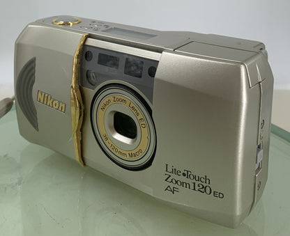 Nikon Lite Touch Zoom 120ED 35mm Film Point And Shoot Camera SILVER TESTED - 9412