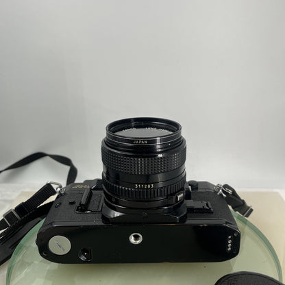 BEAUTIFUL Canon A-1 35mm SLR Camera Body+ FD 28mm f/2.8 Olympic FULLY WORKING3723