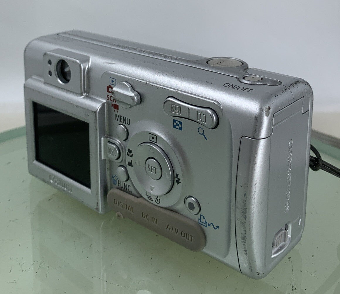 Canon Digital Camera PowerShot A400 3.2MP SILVER NO CARD NO CHARGER TESTED - 1576