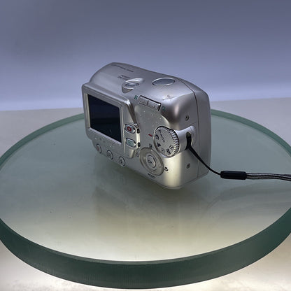 Olympus FE-110 5.0MP Compact Digital Camera Silver Tested Takes AA batteries #916