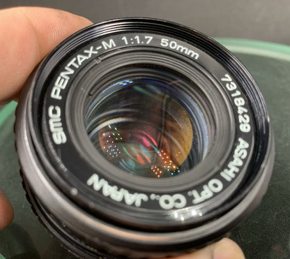 {SERVICED} SMC Pentax-M 50mm f/1.7 Lens/MINT Condition1