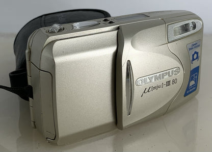Olympus MJU III 80 Camera 35mm Film Point & Shoot Compact 38-80mm Lens+CASE#1220