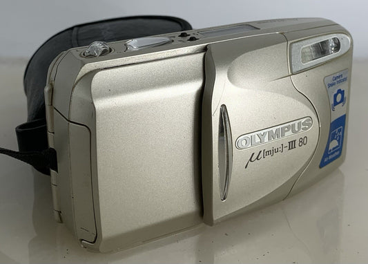 Olympus MJU III 80 Camera 35mm Film Point & Shoot Compact 38-80mm Lens+CASE#1220
