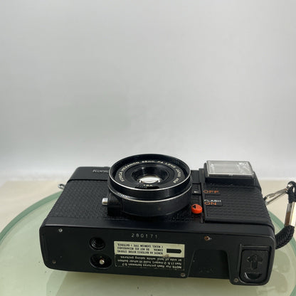 KONICA C35 EF-P VINTAGE 35mm FILM CAMERA MANUAL WIND HEXANON 38mm F4 LENS 4514
