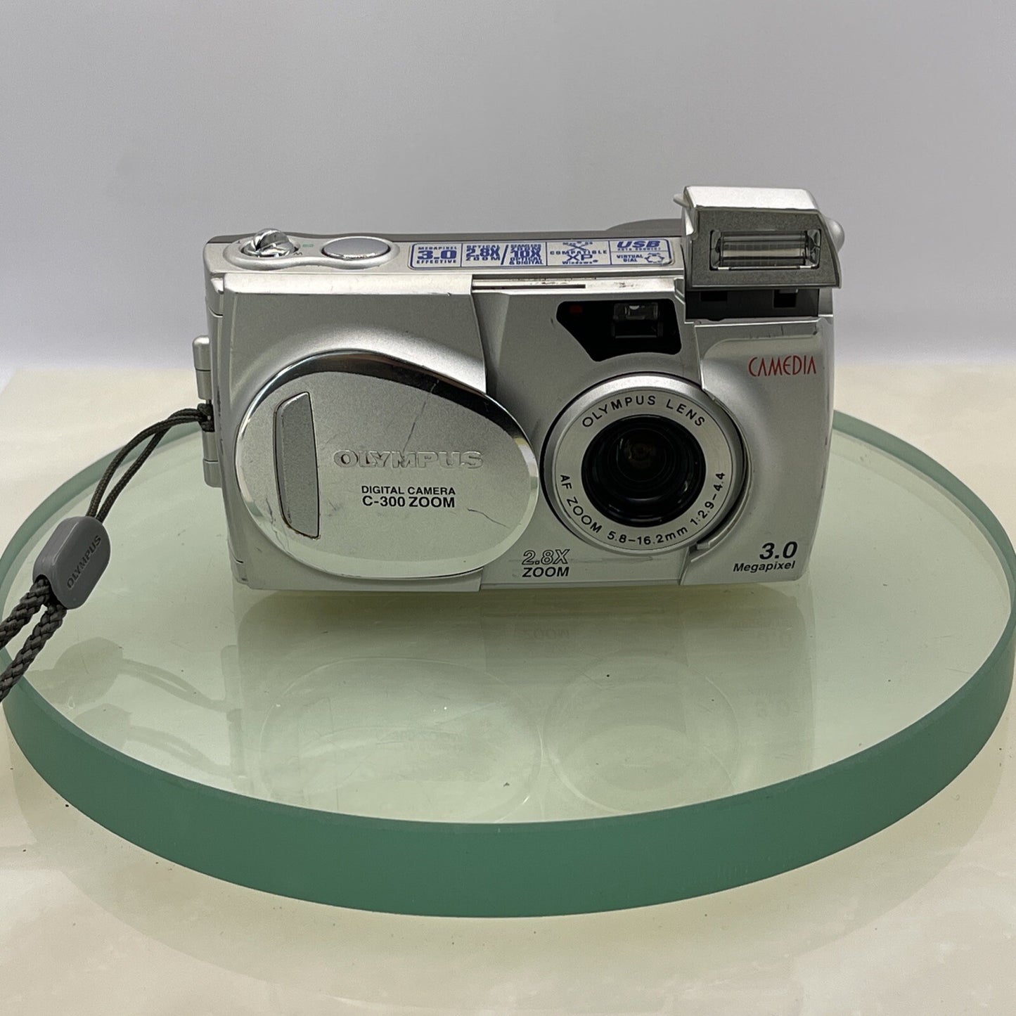 Olympus C-300 Zoom Digital Camera 3.0MP Megapixel 2.8x Optical Zoom- Silver #2901